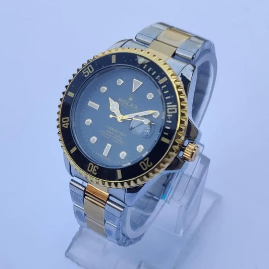 Men's Quartz Round Stainless Steel Watch - 1 Pc