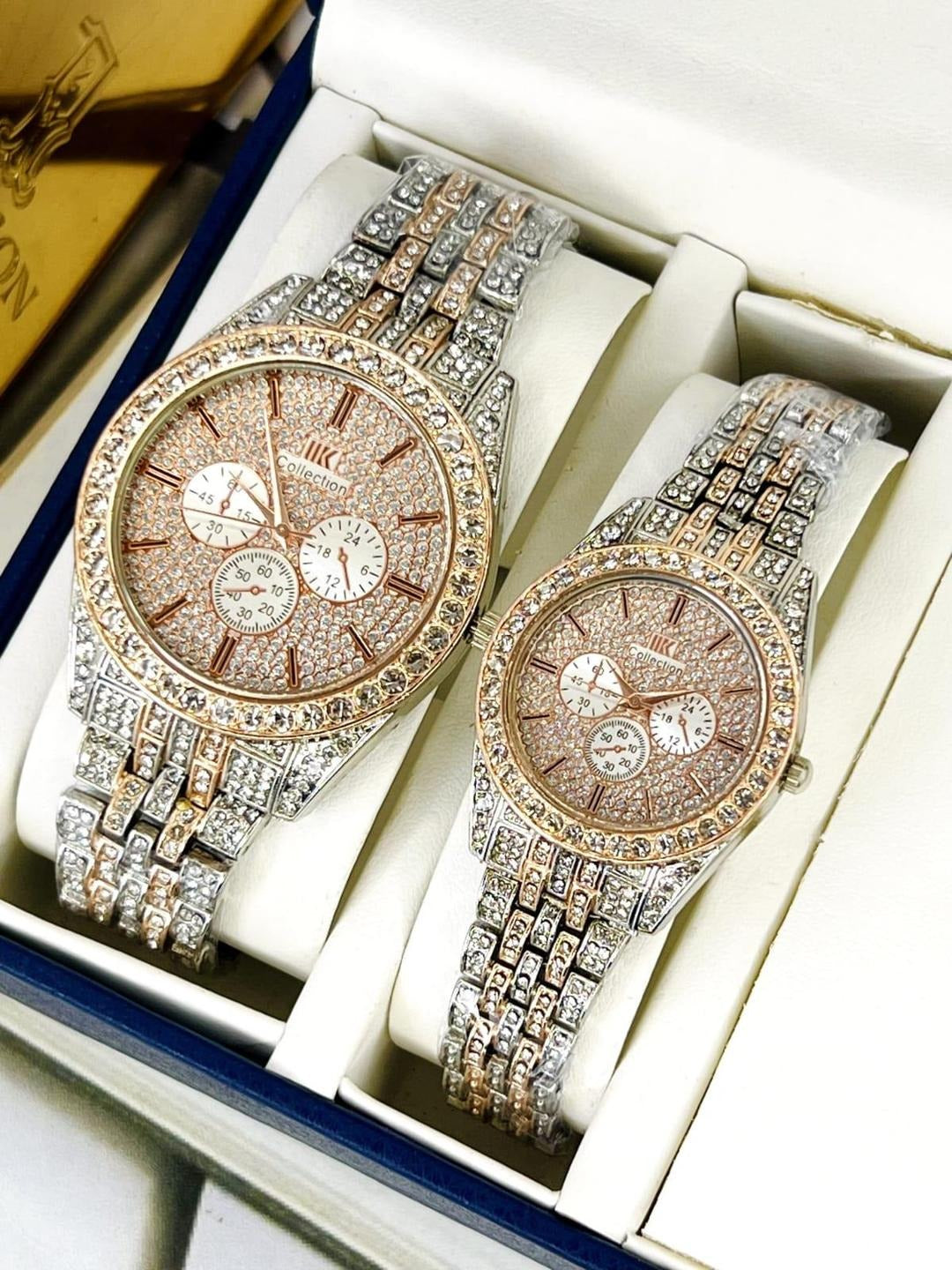 Stylish Unisex Rose Gold Analogue Watch - 1 Pc, Quartz Movement, Water Resistant
